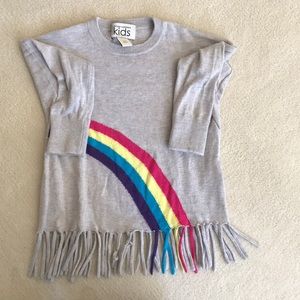 Cashmere Rainbow Sweater with fringes
